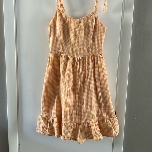 Orange gingham dress - Picture 1 of 1